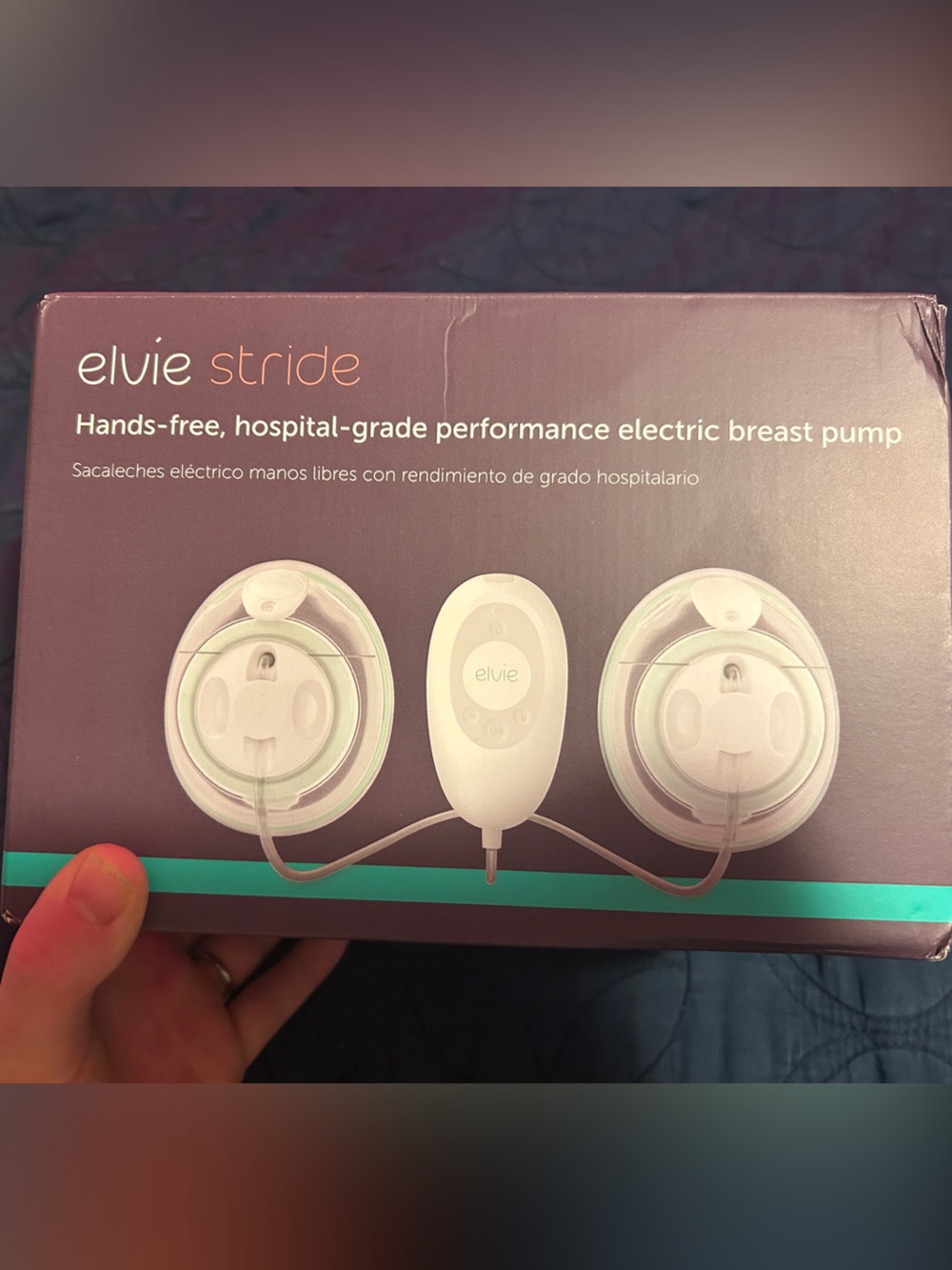 elvie stride White Hands-Free Performance Earbuds